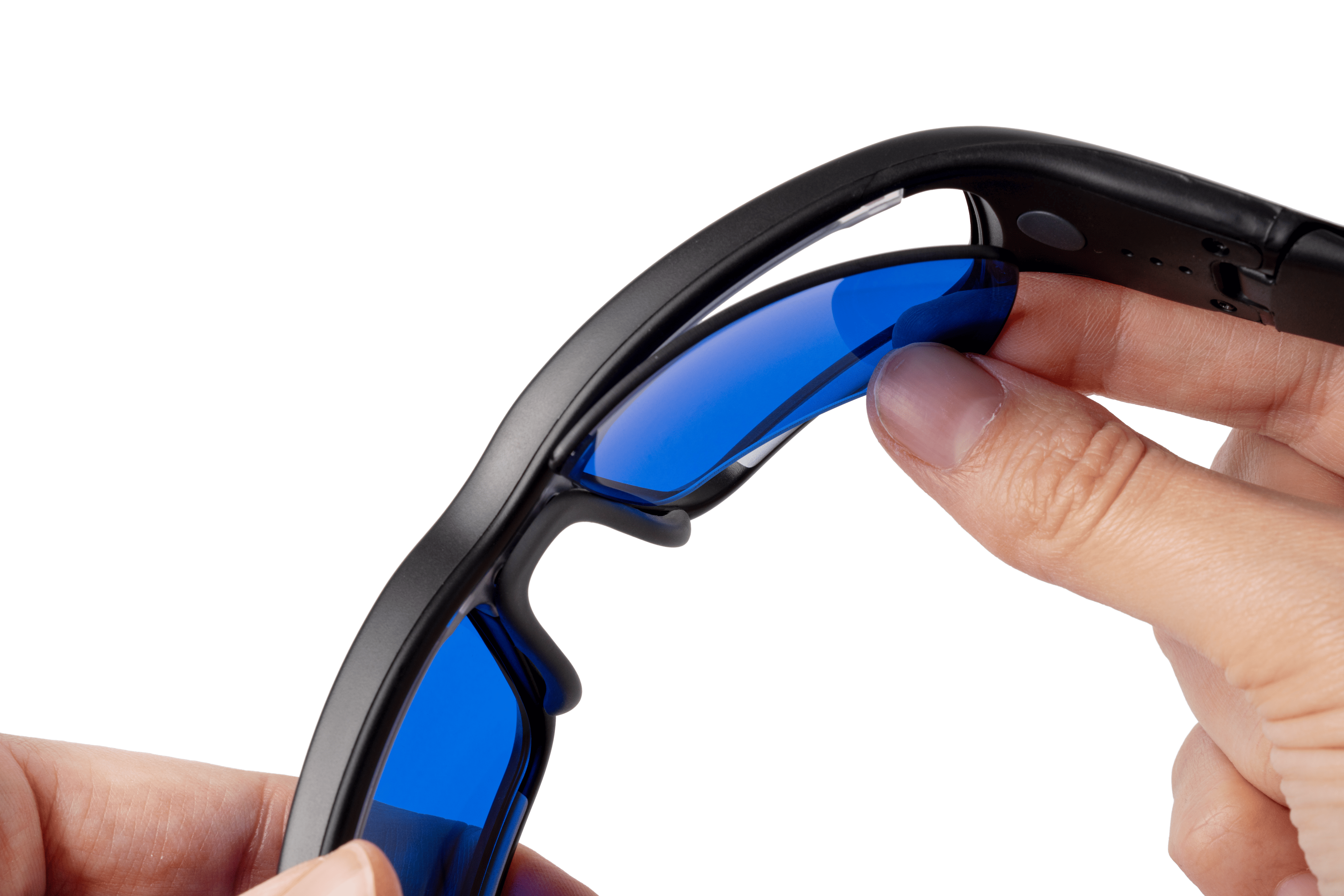 Dark blue lenses for Propeaq light glasses