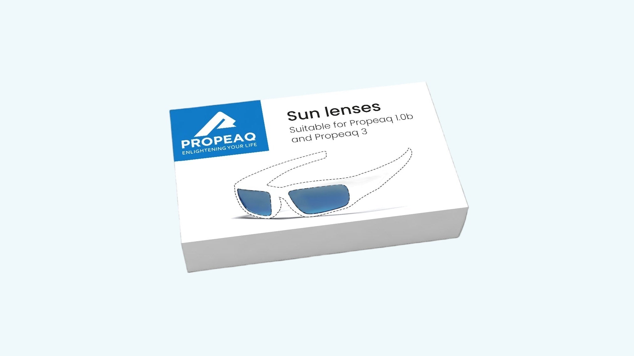 Dark blue lenses for Propeaq light glasses