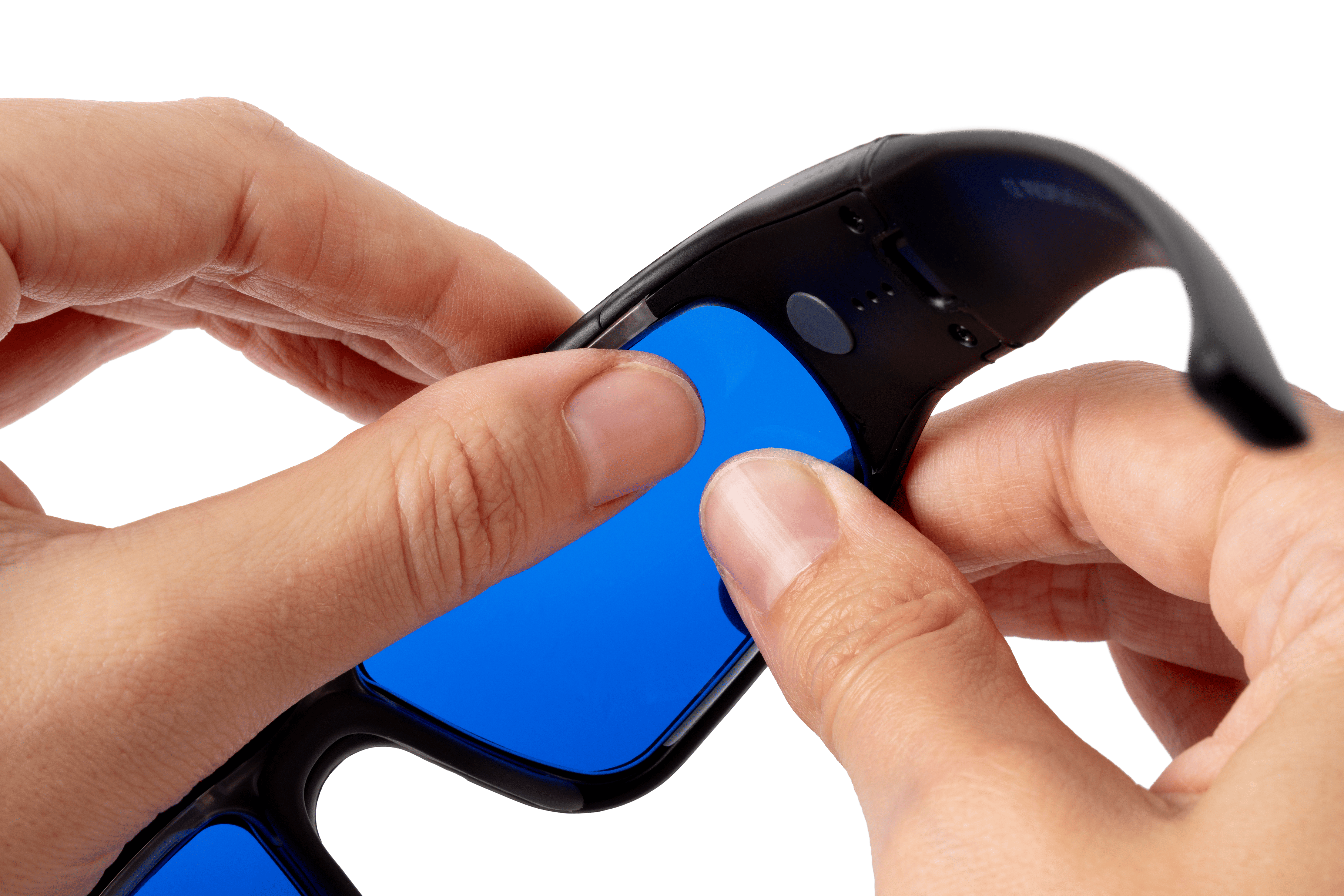 Dark blue lenses for Propeaq light glasses